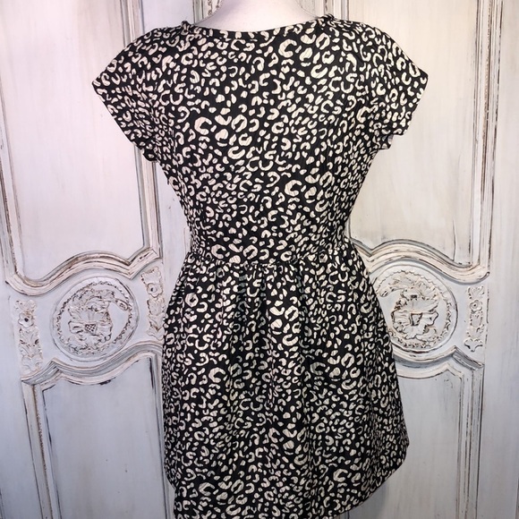Zara Women Cap Sleeve Fit And Flair Animal Print Dress Size Med. - Picture 8 of 13